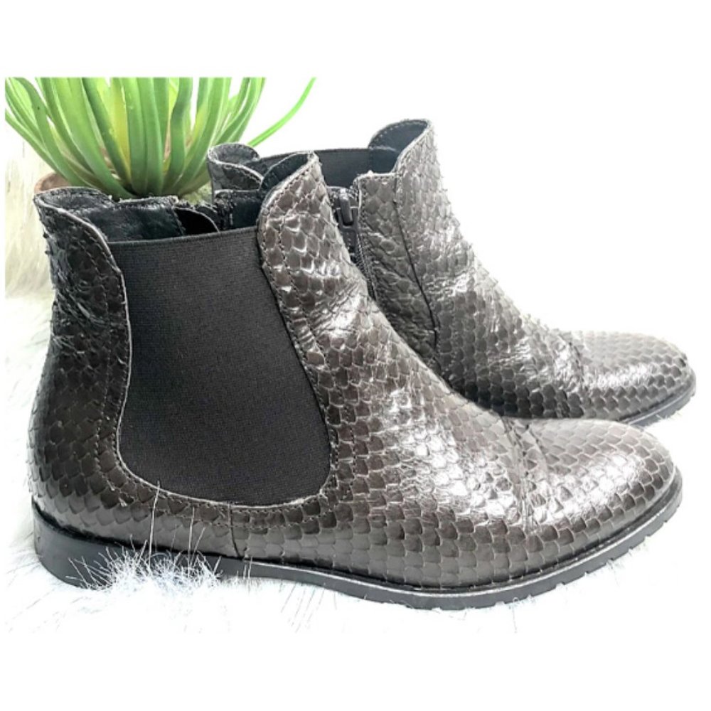 White Mountain Brown Leather Python Boot E - image 6